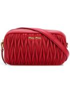 Miu Miu Quilted Belt Bag - Red