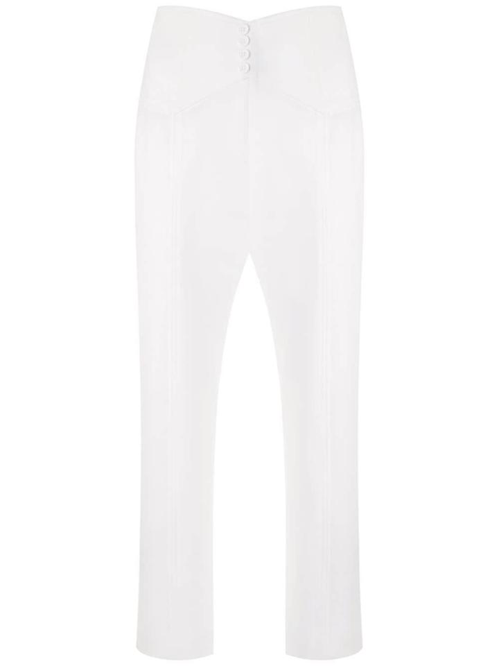 Nk New East Grazi Straight Trousers - White