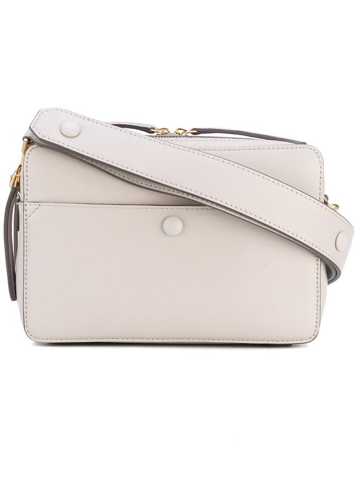 Anya Hindmarch - 'the Stack' Crossbody Bag - Women - Leather/suede - One Size, Grey, Leather/suede