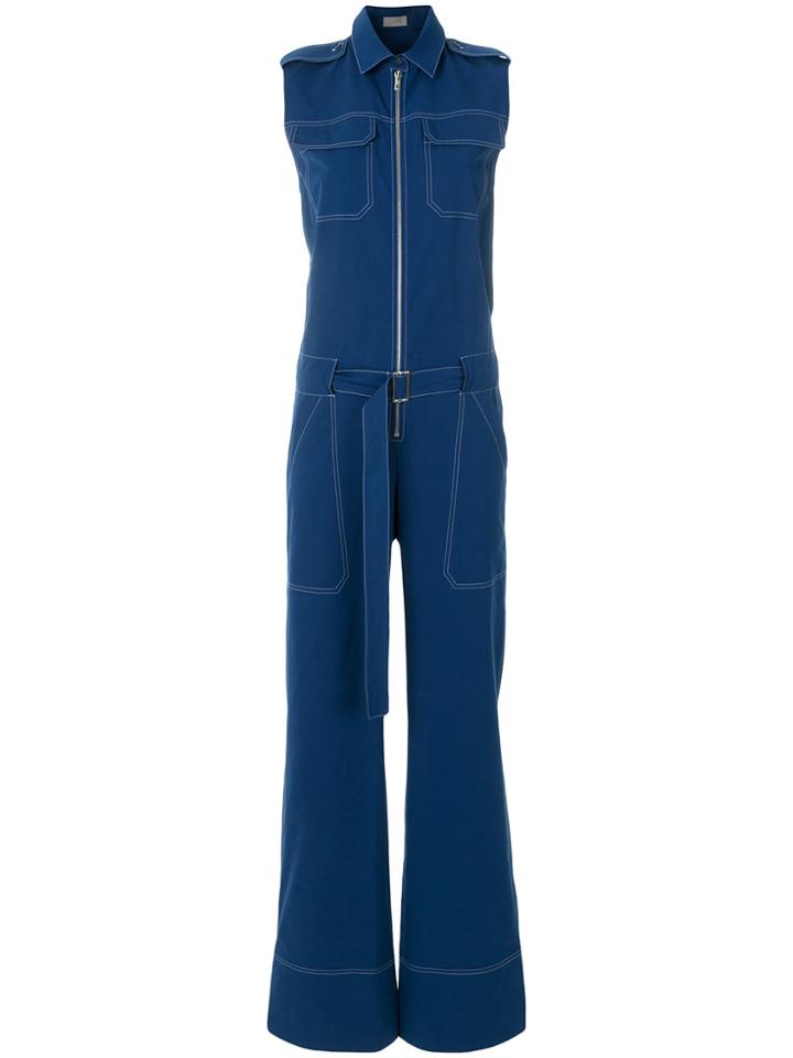 Mrz Sleeveless Denim Jumpsuit - Blue