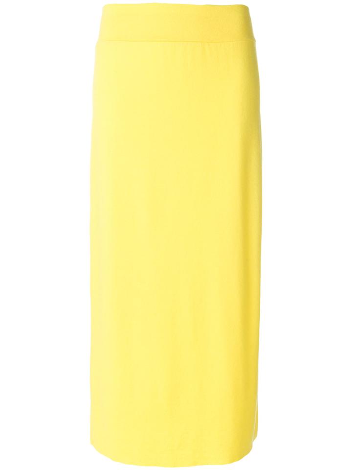 Labo Art Straight Maxi Skirt - Yellow & Orange