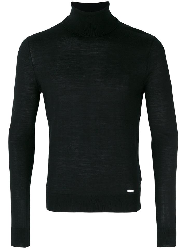 Dsquared2 - Roll Neck Top - Men - Wool - Xs, Black, Wool