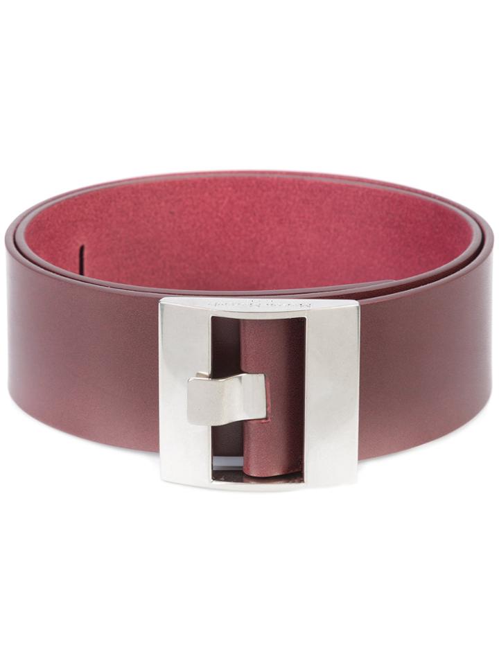 Maison Margiela Buckle Belt - Red