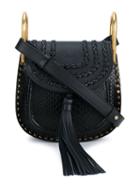 Chloé Mini Hudson Studded Leather & Python Bag, Women's, Black