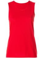 Le Tricot Perugia Basic Tank Top - Red