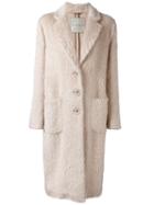 Ermanno Scervino Single Breasted Coat, Women's, Size: 40, Nude/neutrals, Alpaca/virgin Wool/viscose/cupro