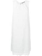 Steffen Schraut Broderie Anglaise Shift Dress, Women's, Size: 38, White, Cotton