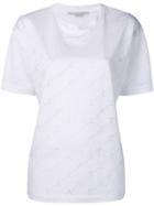 Stella Mccartney Logo Perforated T-shirt - White