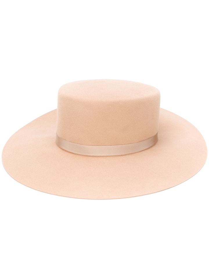 Alberta Ferretti Wide Brim Hat - Neutrals