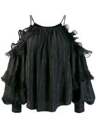 Isabel Marant Cold Shoulder Blouse - Black