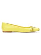 Sarah Chofakian Leather Ballerinas - Yellow & Orange