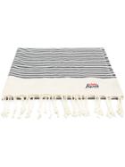 Mc2 Saint Barth Striped Logo Beach Towel - Blue