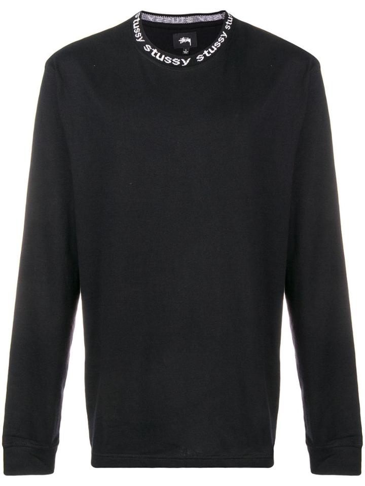 Stussy Stussy 11401010001 To Owen Ls Crew Black