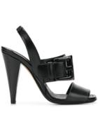 No21 Statement Buckle High-heel Sandals - Black