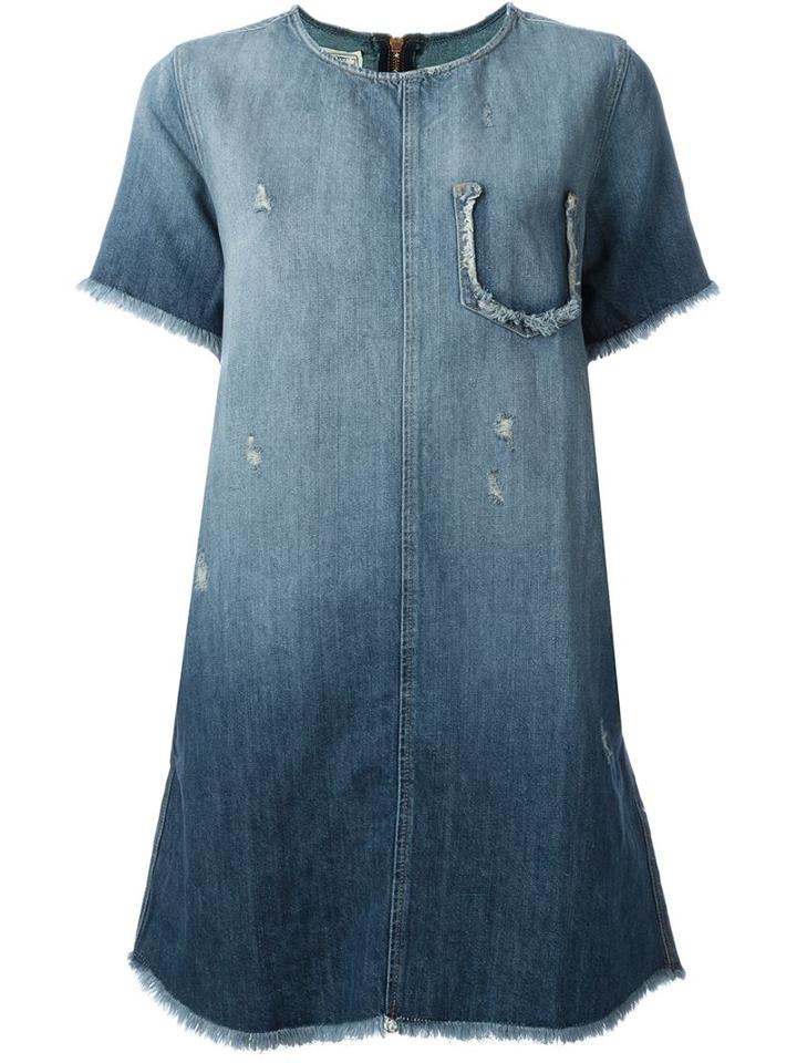 Current/elliott Frayed Edge Denim Dress