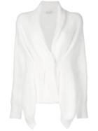 Alberta Ferretti Buttoned Cardi-coat - White