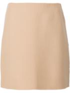 Theory Short Straight Skirt, Women's, Size: 0, Nude/neutrals, Spandex/elastane/virgin Wool