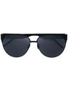 Saint Laurent Eyewear Rounded Frame Sunglasses - Black