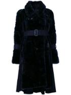 Sacai - Faux Fur Coat - Women - Acrylic/modacrylic/nylon/wool - 2, Black, Acrylic/modacrylic/nylon/wool