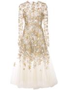 Oscar De La Renta Sheer-styled Ballet Dress - Gold