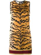 Dsquared2 - Sleeveless Shift Dress - Women - Silk/cotton/polyester/viscose - 38, Brown, Silk/cotton/polyester/viscose