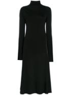 Helmut Lang High Neck Stud Embellished Dress - Black