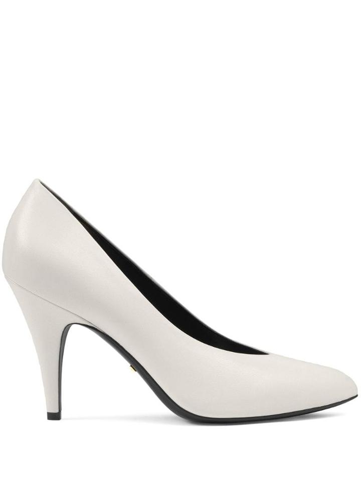 Gucci Leather Pumps - White