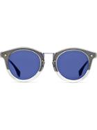Fendi Eyewear Round Sunglasses - Blue