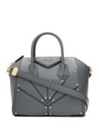 Givenchy Small Antigona Bag In Patch Leather - Grey