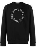 Mcq Alexander Mcqueen Circle Logo Print Sweatshirt - Black