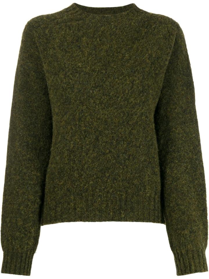 Ymc Crew-neck Knit Sweater - Green