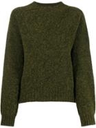 Ymc Crew-neck Knit Sweater - Green