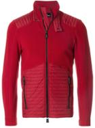 Moncler Grenoble Quilted Shell Fleece Jacket - Red