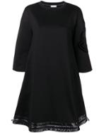 Moncler Quilted Hem Mini Dress - Black