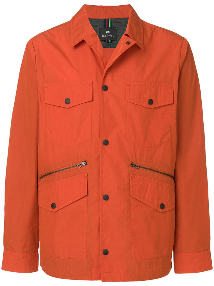 Ps By Paul Smith Lightweight Field Jacket - Yellow & Orange