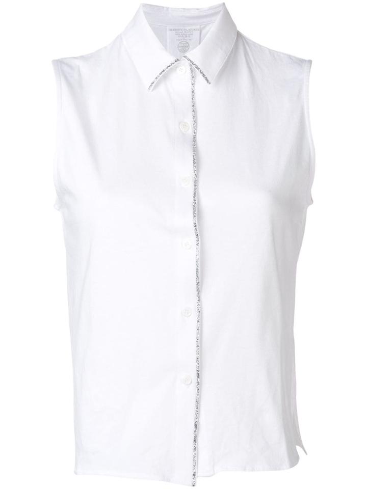 Majestic Filatures Sleeveless Blouse - White