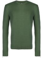 Les Hommes Zip-up Cuff Sweater - Green