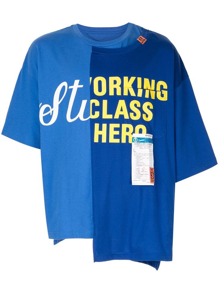 Maison Mihara Yasuhiro Combined T-shirt - Blue