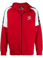 Plein Sport Zipped Hooded Jacket - Red