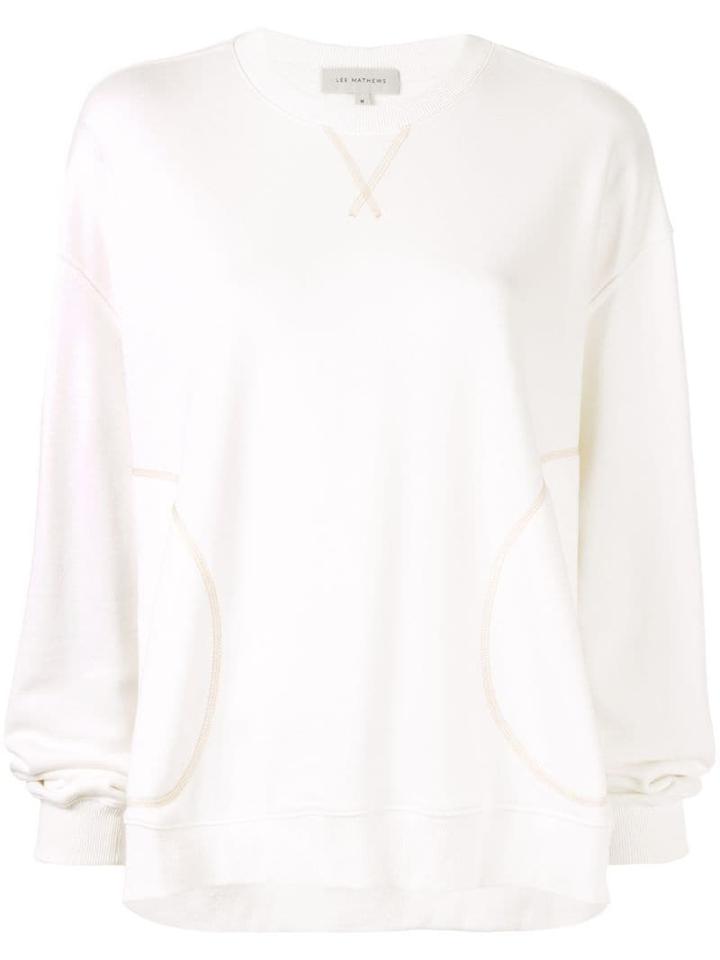 Lee Mathews Loose-fit Barclay Sweatshirt - White