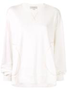 Lee Mathews Loose-fit Barclay Sweatshirt - White