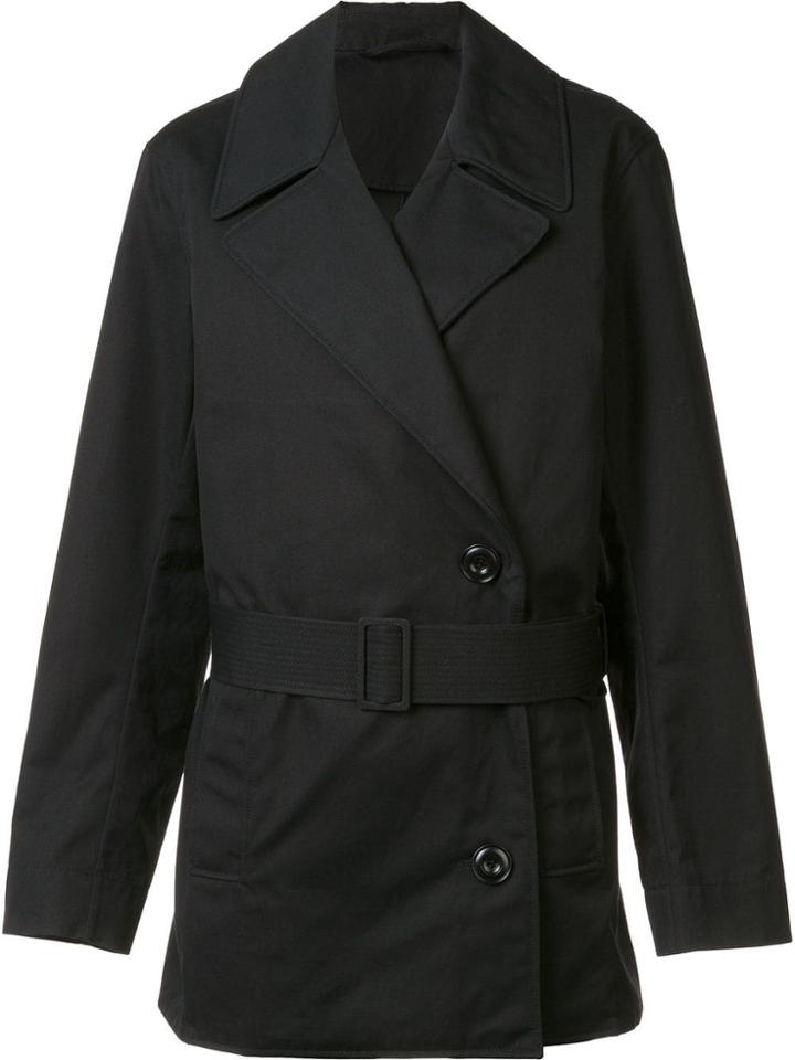 Lemaire Short Trench Coat - Black