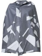 Issey Miyake Geometric Print Cape