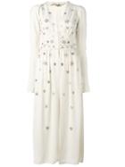 Attico 'cher' Star Embellished Dress, Women's, Size: 44, White, Acetate/viscose