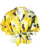 Marchesa Floral Print Blouse - Yellow