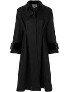 Fendi Oversized Long Coat - Black