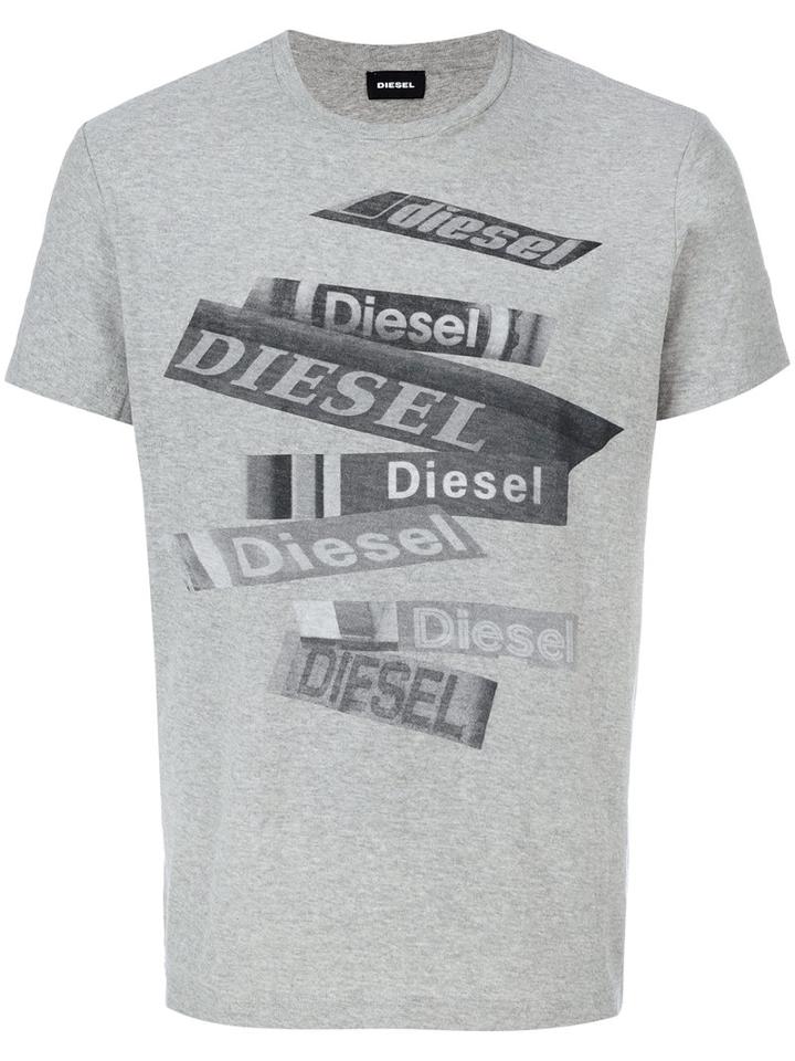 Diesel - Diego T-shirt - Men - Cotton - S, Grey, Cotton