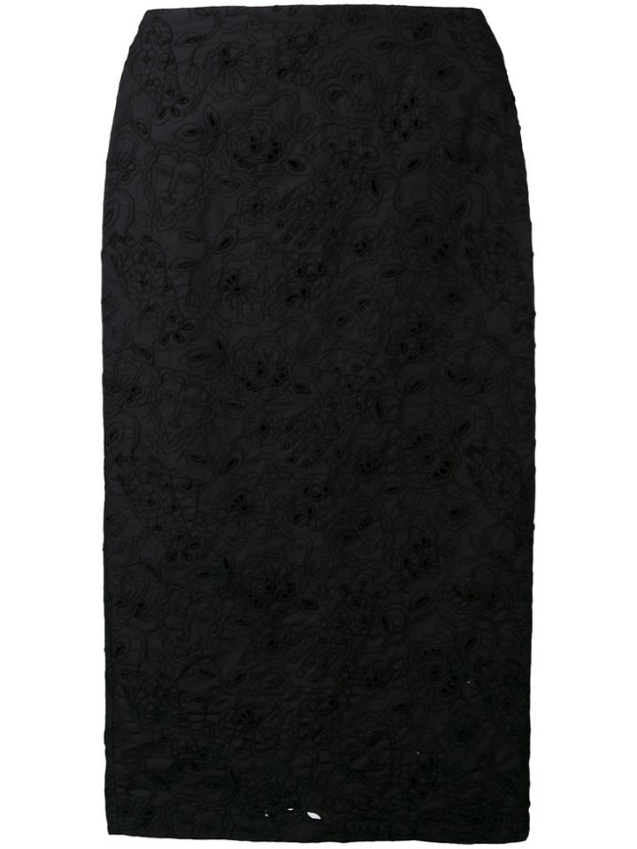 Vivetta Lace Pencil Skirt - Black