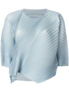 Pleats Please By Issey Miyake Structured Pleated Blouse - Blue