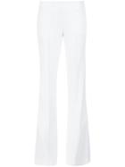 Derek Lam Flared Trousers, Women's, Size: 48, White, Silk/acetate/viscose